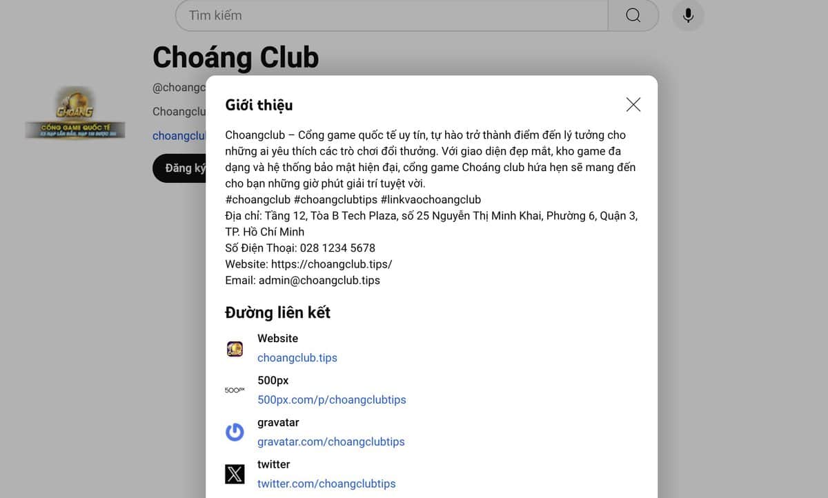 Kênh youtube game Choáng club